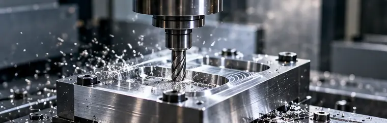 CNC freze tezgâhında CAM ile planlanmış cep boşaltma işlemi
